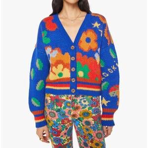 NEW MOTHER oversized button cardigan in fantasia